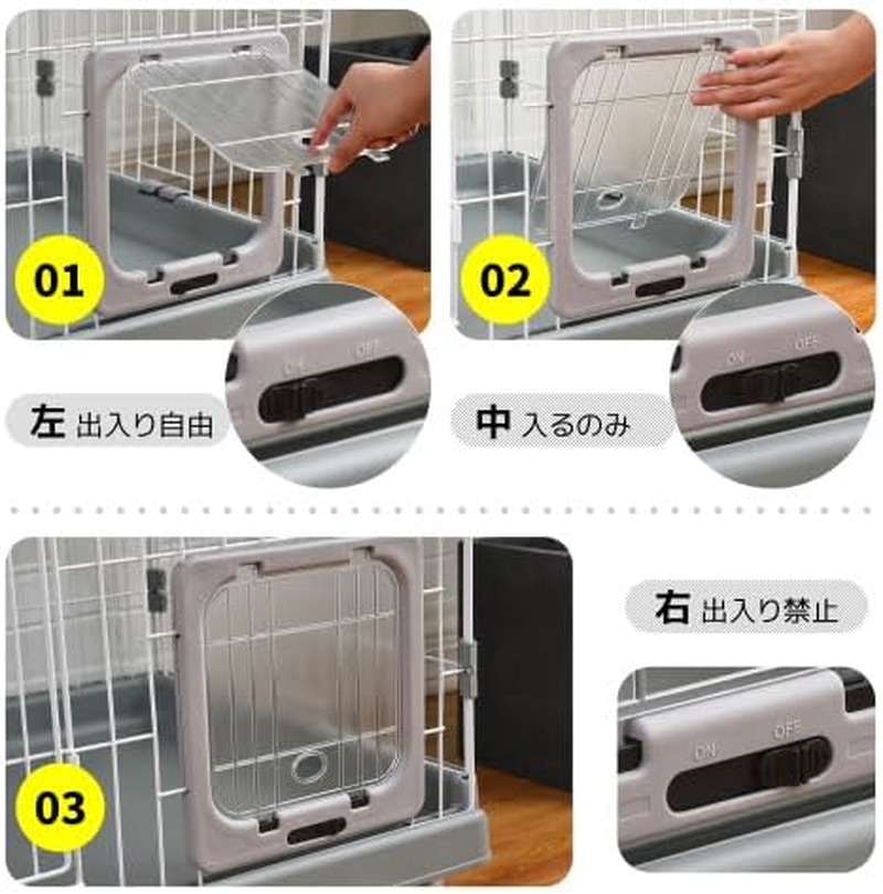BTM Cat Cage, Storage Type, Cat Cage, 2 Tiers, 1 Tier, 4 Tiers, Casters, Cat House, Multi-Tier, Answering Machine, Protection, Escape Prevention, Multi-Headed Pet Cage, Stylish image number 3