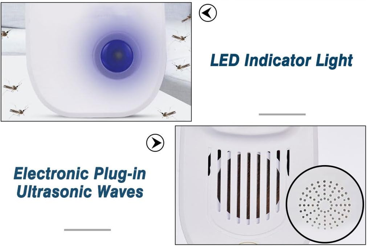 Vivva Ultrasonic Pest Repeller Electronic Plug in Indoor Sonic Repellent Pest Control for Bugs Roaches Insects Mice Spiders Mosquitoes (6) image number 4