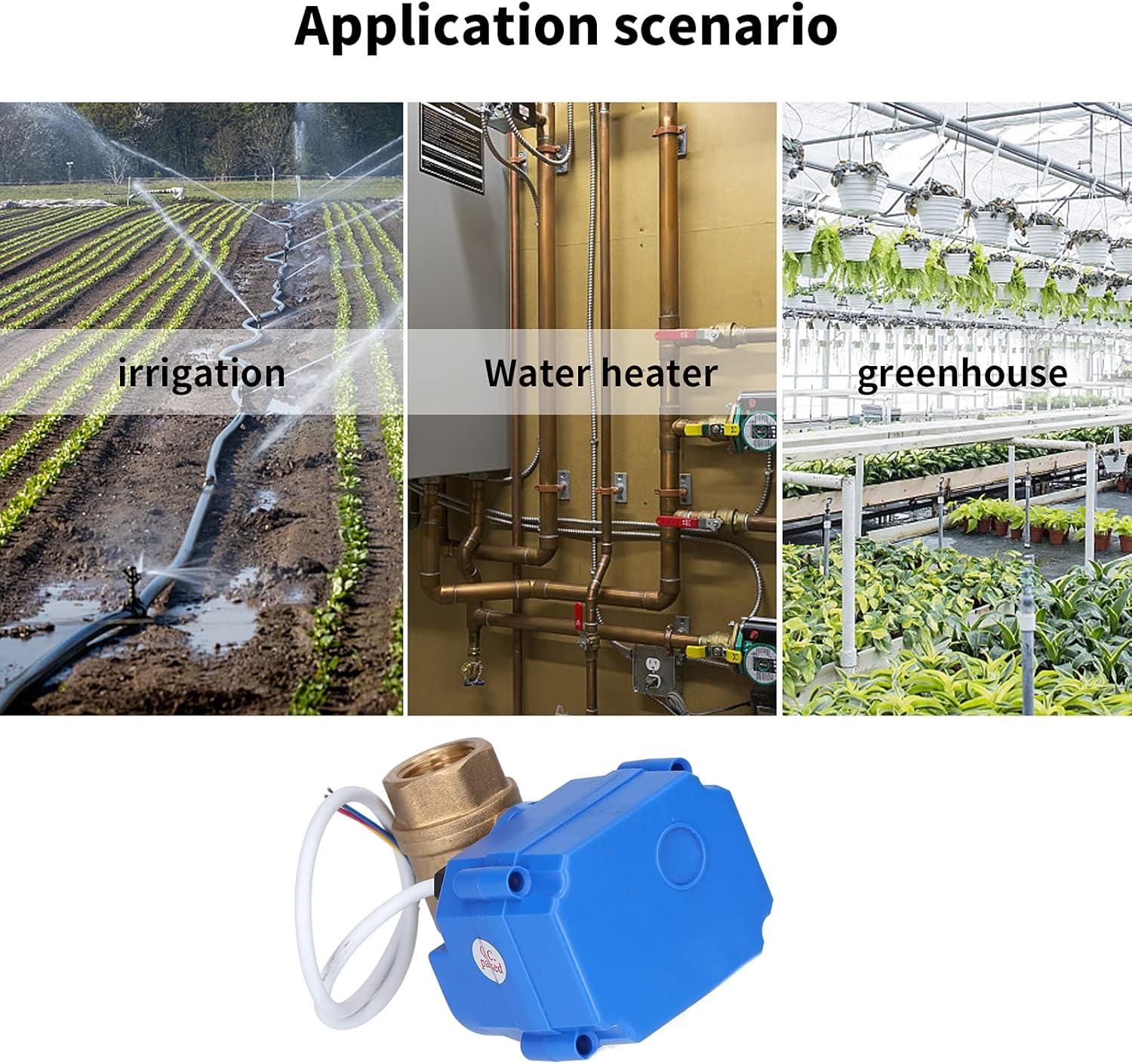 Viagasafamido Motorized Valve, DN15 Electric Ball Valves DC12V for Factory for Electrician image number 1