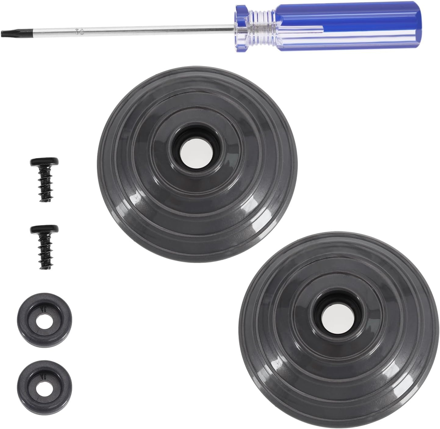 VGOL 1 Set Vacuum Cleaner Wheel Kit Compatible with Dyson V6/ V7/ V8/ V10/ V12/ DC58/ DC59/ DC62/ DC72 Ball Wheel Replacement with Fixings Screws Screwdriver