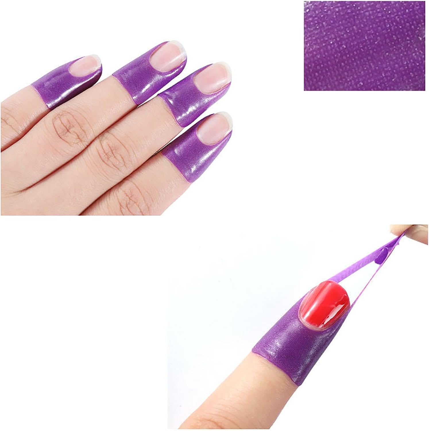 Cuticle Protector for Gel Nail Painting | Soft Elastic U-Shape Nail Guards for Polish,Nail Tape for Fingers, Peel off Nail Stickers, Spill Proof Stickers, Hand Supplies for Girls, Adults image number 1