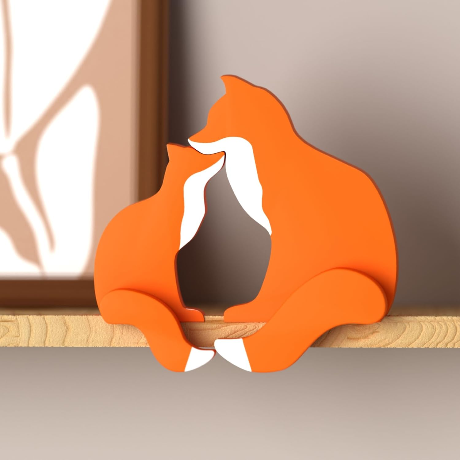 Woodland Nursery Decor - Wooden Animal for Baby Boy Nursery Decor, Forest Decoration for Room, Shelf, Bedroom (Bear)