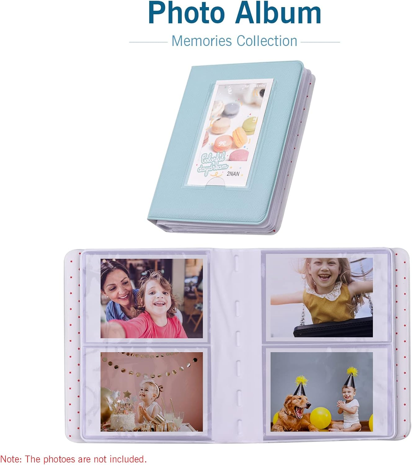 18-In-1 Insta Camera Accessories Kit Replaceme for 8/9 Insta Film Camera with Case/Album/Selfie Mirror/Stickers/Frames/Lens Filter/Lanyard and More Multicolor image number 2