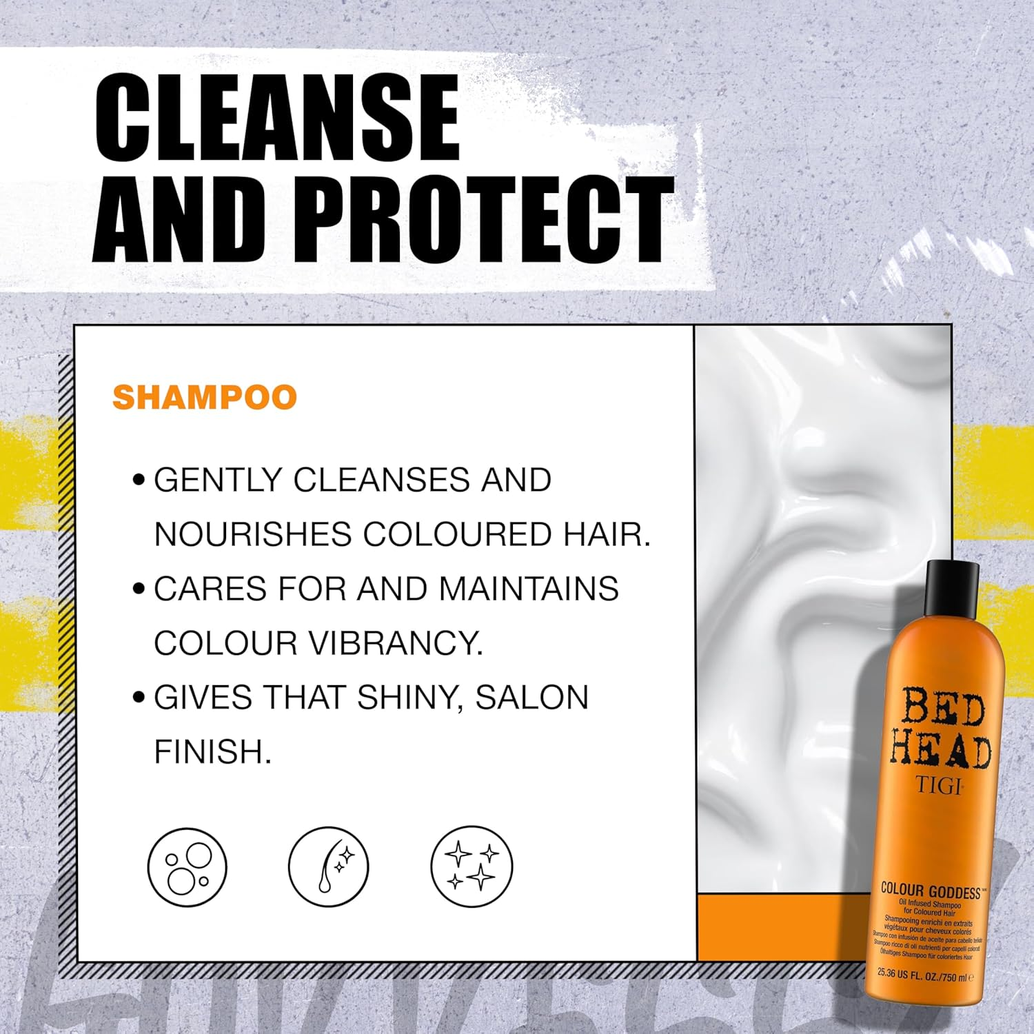 TIGI Bed Head Electric Hair Colour Colour Goddess Shampoo & Conditioner 750Ml image number 1