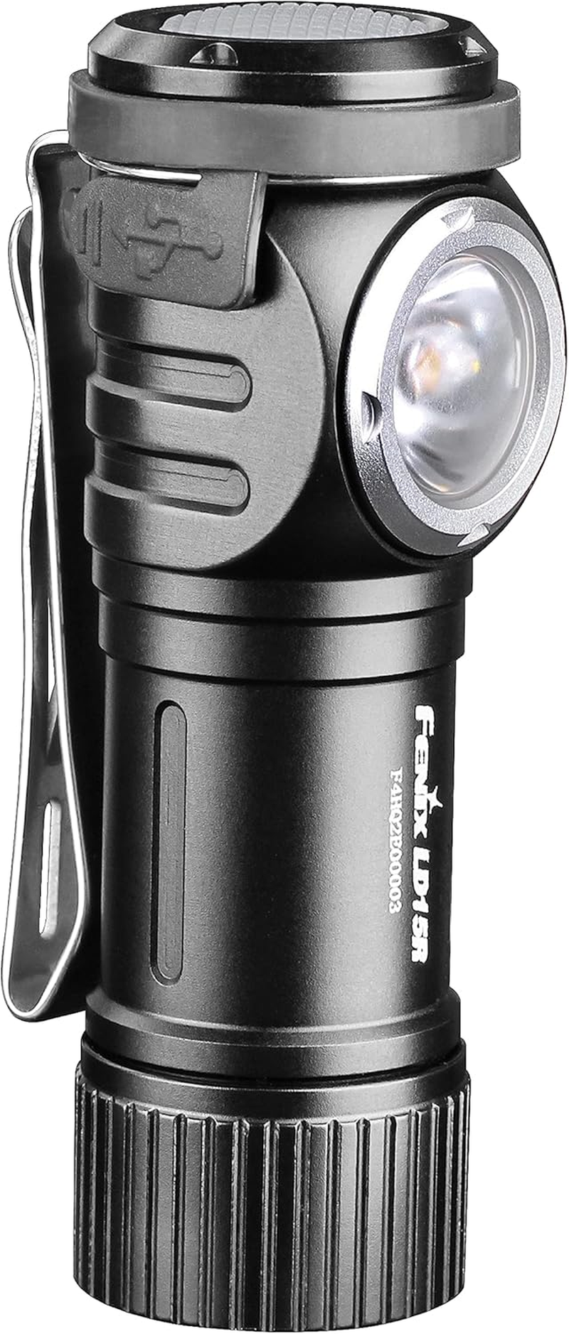 Fenix LD15R USB Rechargeable Torch - Camping Flashlight Durable Resistance Aluminium - Bright Flashlight 500 Lumens - Waterproof Flashlight for Hiking, Repairing & Camping Accessories - Black image number 4