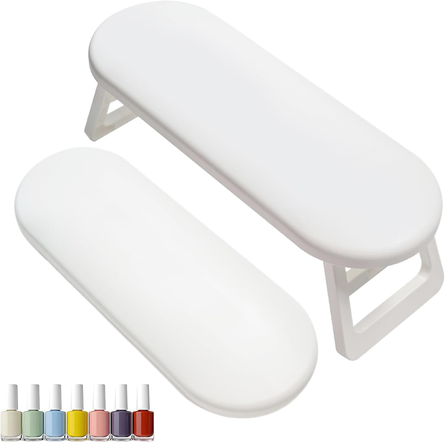 Nail Tech Hand Rest Portable,Non-Slip Arm Cushion for Manicure - Non-Slip Foldable Hand Rest for Professionals Beginners Work Station Salon Manicure Pedicure Outdoors