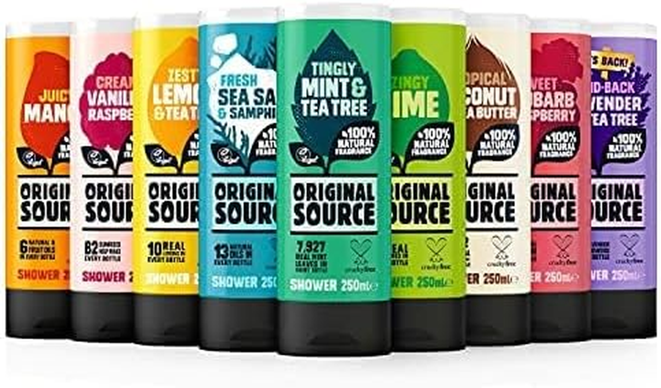 Original Source Sea Salt and Samphire Vegan Shower Gel, 100 Percent Natural Fragrance, Vegan, Cruelty Free, Paraben Free, Bulk Buy, Pack of 6 X 250 Ml image number 6