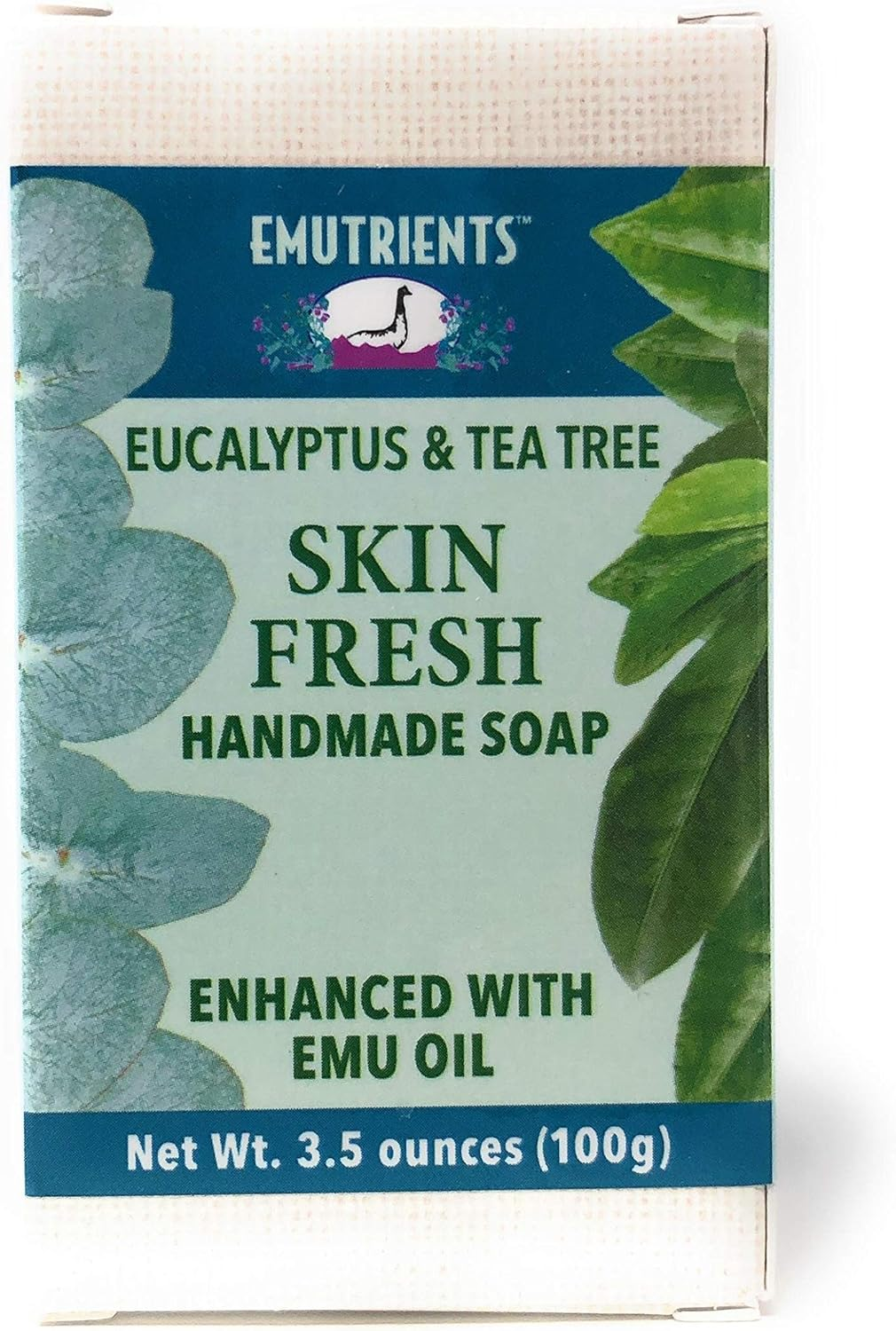 Montana Emu Ranch - Skin Fresh Handmade Soap 3.5 Ounce Bar - Made with Eucalyptus, Tea Tree, and Cajeput Oils