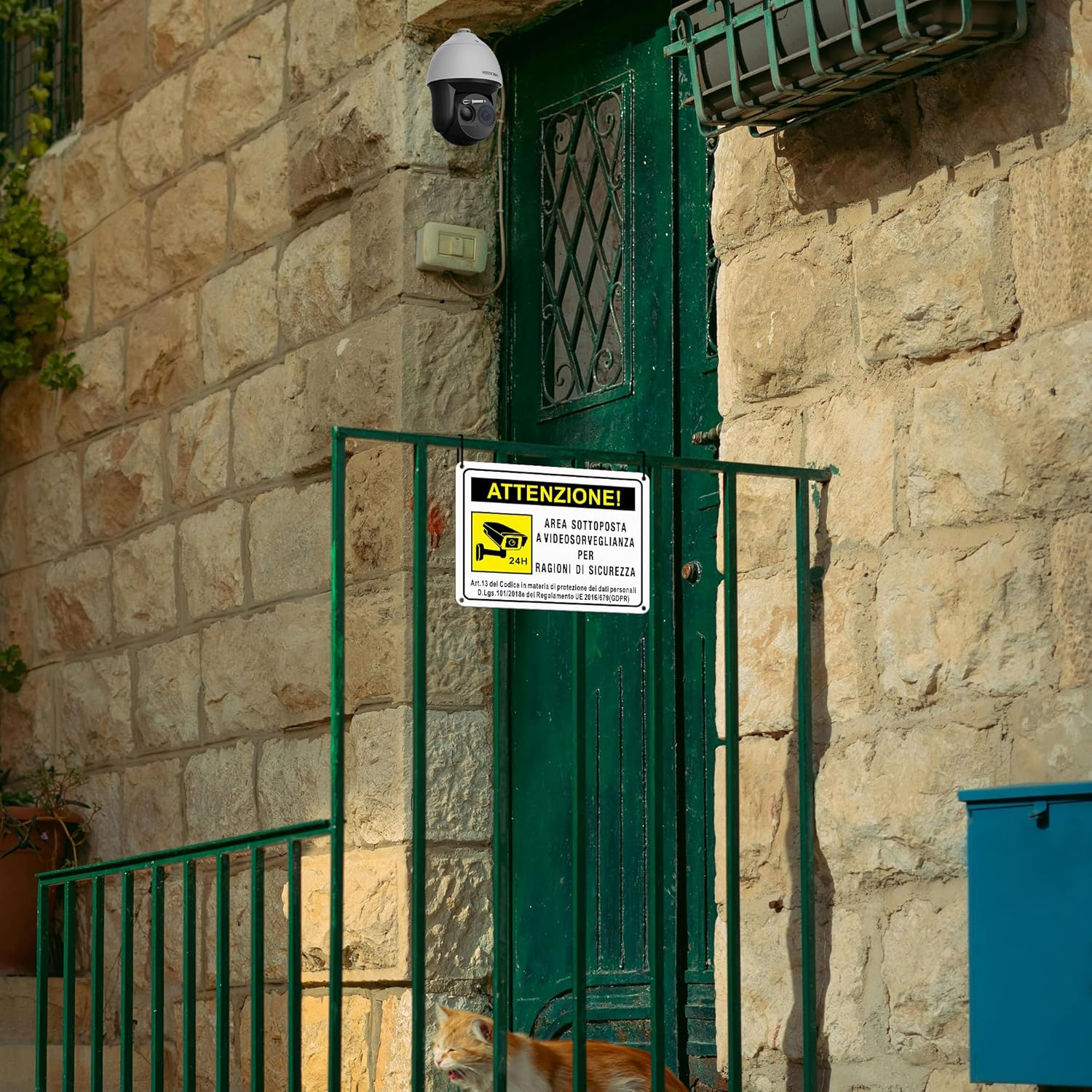 TAKULA 2 X 20M X 15M CCTV Signs for Security 24 Hour CCTV Signs GDPR Compliant image number 7