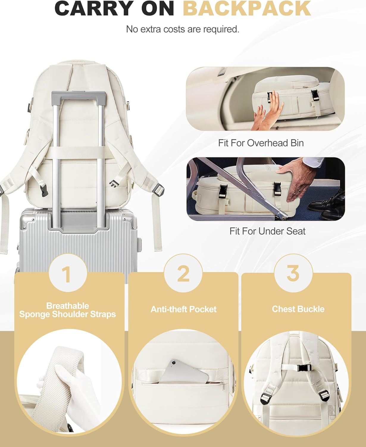 Coofay Vacuum Backpack Airback Backpack image number 4