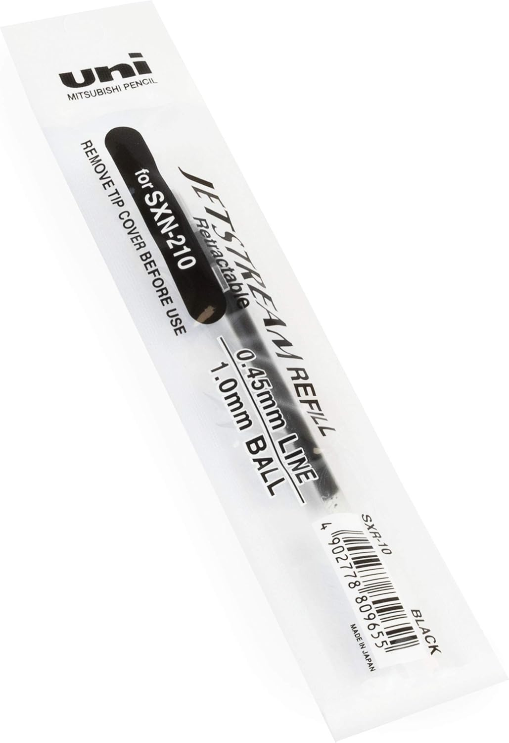 Uni-Ball Jetstream SXN-210 Retractable Pen Refills - 1.0Mm Nib - Gel Ink - Black Ink - Pack of 6 image number 2