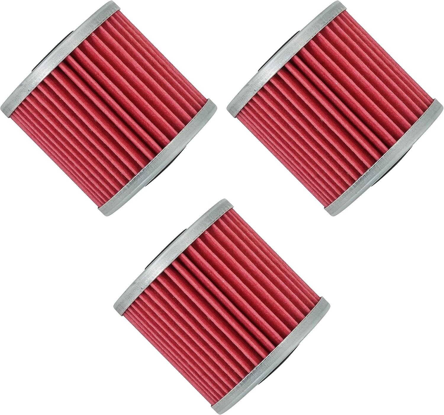 Caltric 3 PACK OIL FILTER Fits KAWASAKI 650 KLR650 KLR-650 1 image number 6