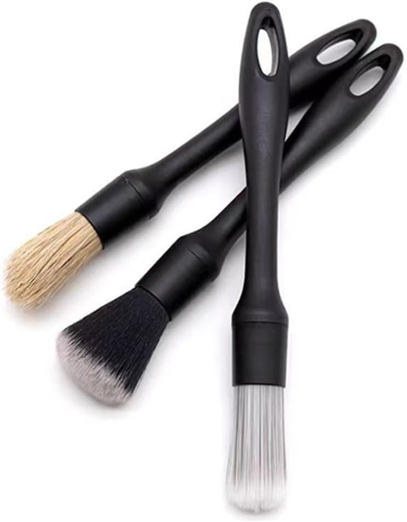 3Pcs Cleaning Brush,Car Detailing Brush, Car Interior Cleaning Soft Brush, Car Cleaning Kit Can Be Used for Cleaning the Interior of Automobiles, for Air Conditioning Vents