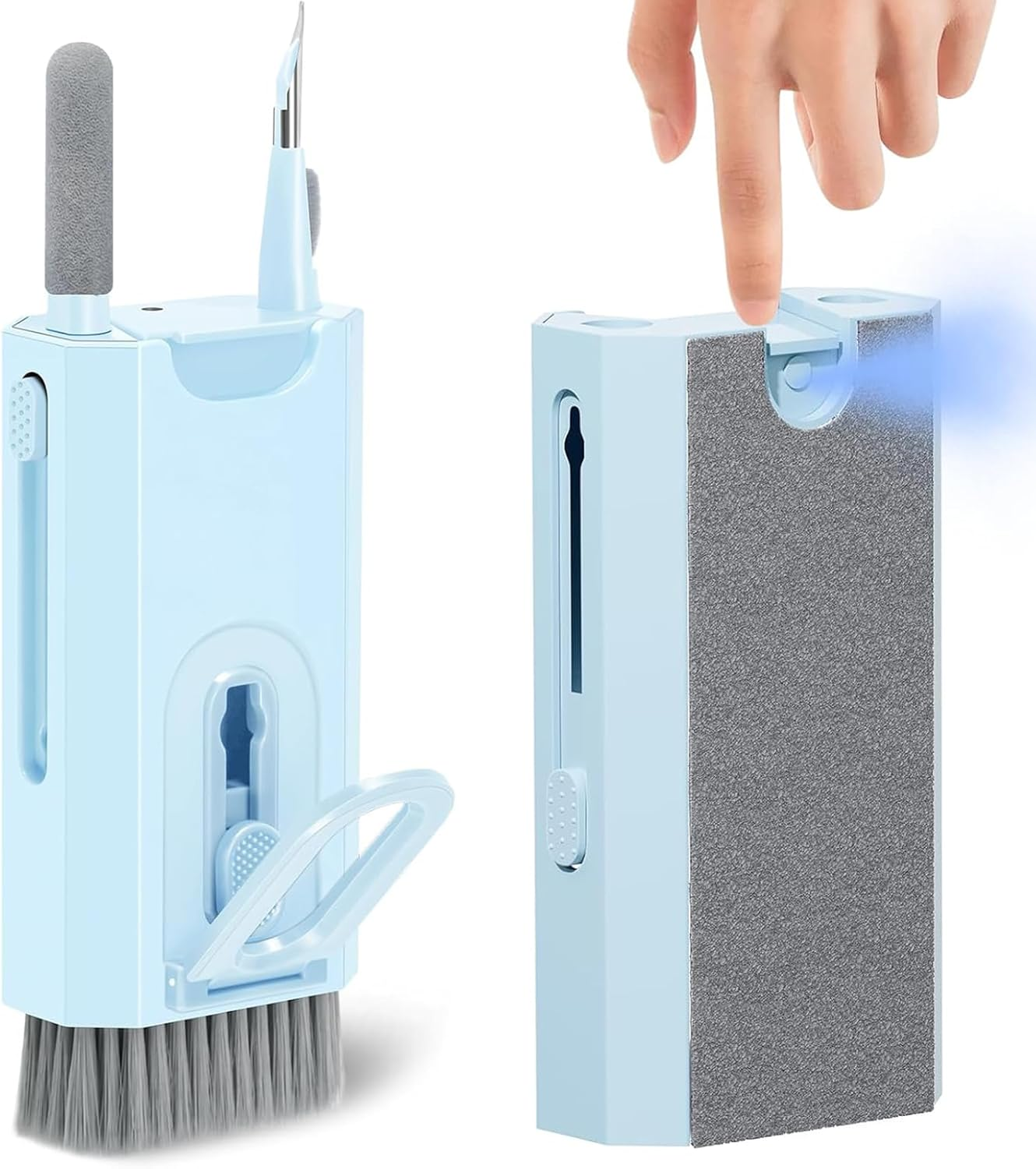 8 in 1 Multifunctional Electronic Cleaner Kit - Keyboard Cleaning Kit, Laptop Cleaner with Brush, Electronic Cleaning Tool for Airpods Pro/Laptop/Phone/Computer/Screen,Blue image number 2