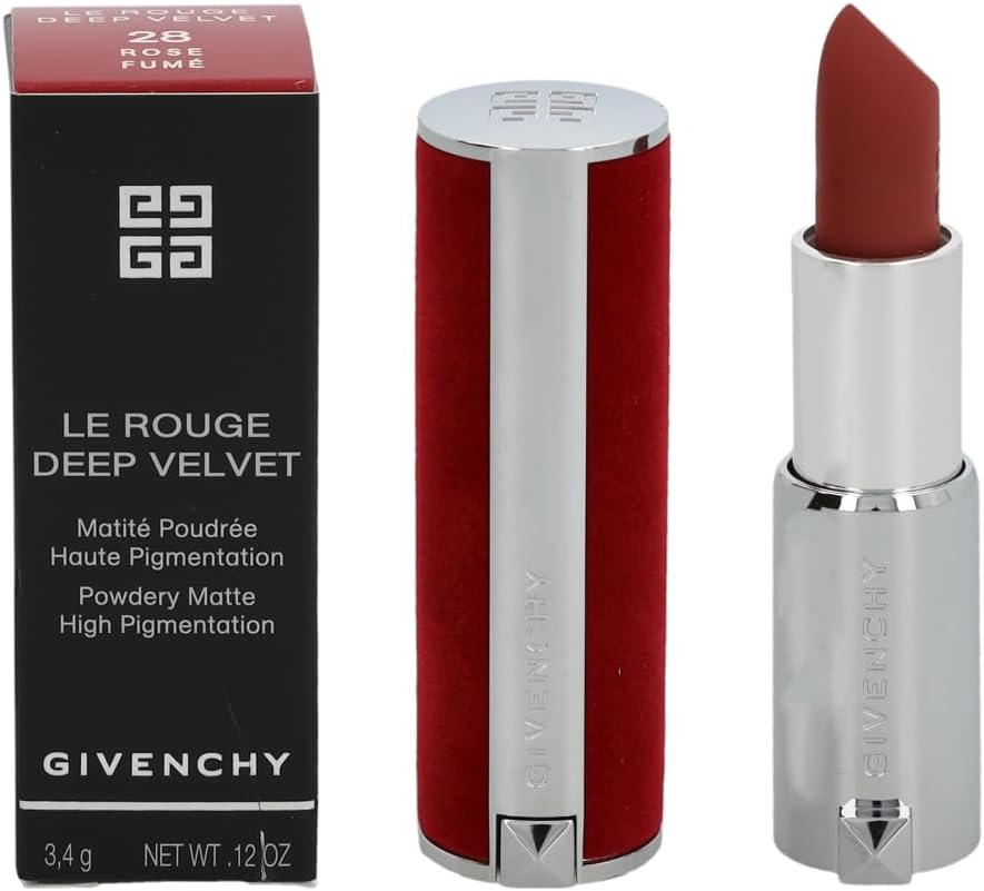 Le Rouge Deep Velvet Matte Lipstick - 28 Rose Fume by Givenchy for Women - 0.12 Oz Lipstick image number 1
