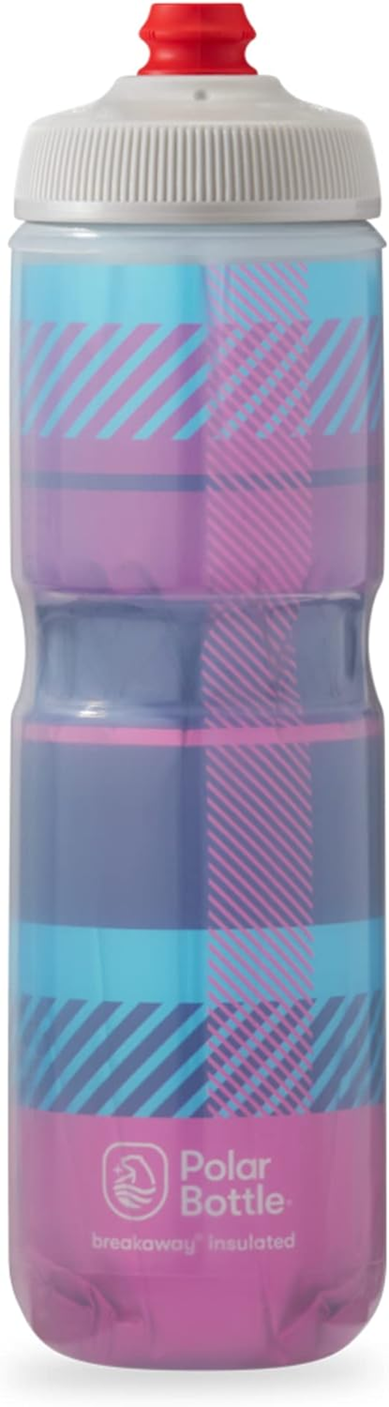 Polar Bottle Breakaway Insulated Water Bottle - BPA Free, Cycling & Sports Squeeze Bottle (Jersey Knit - Highlighter, 20 Oz)