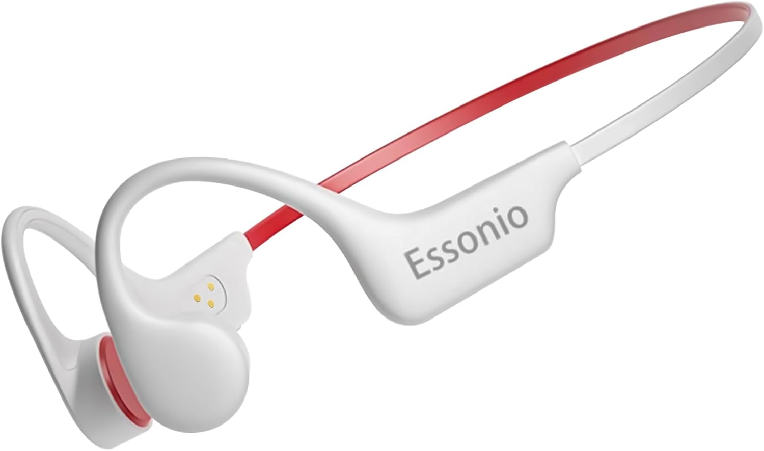 Essonio Ultra-Lightweight (26G) Bone Conduction Headphones for Swimming, IP68 Waterproof MP3 Player with 16GB Storage, Bluetooth 5.3 Open-Ear Headphones, 3D Surround Sound for Running & Sports (Black)