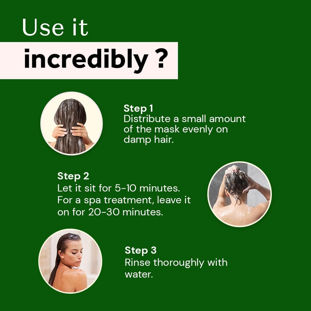 Atulya Neem & Sage Hair Mask - Sulphate & Paraben Free (100% Natural) | Natural Hair Mask, Herbal Hair Mask | Hair Conditioner for Dry Frizzy Hair, Hair Fall Control, Hair Nourish image number 1