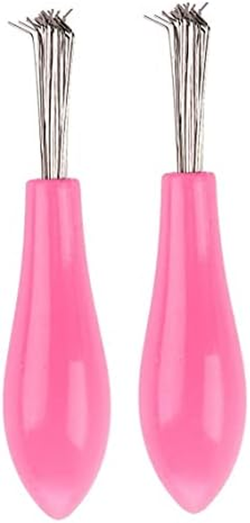 INSIME Comb Cleaner Brush Hair Brush Cleaner Tool with Metal Teeth for Deep Comb Cleaning | Proffesional Hairbrush Comb Cleaner Tool for Hair Comb Cleaning for Home & Salon (Pack of 2) image number 5