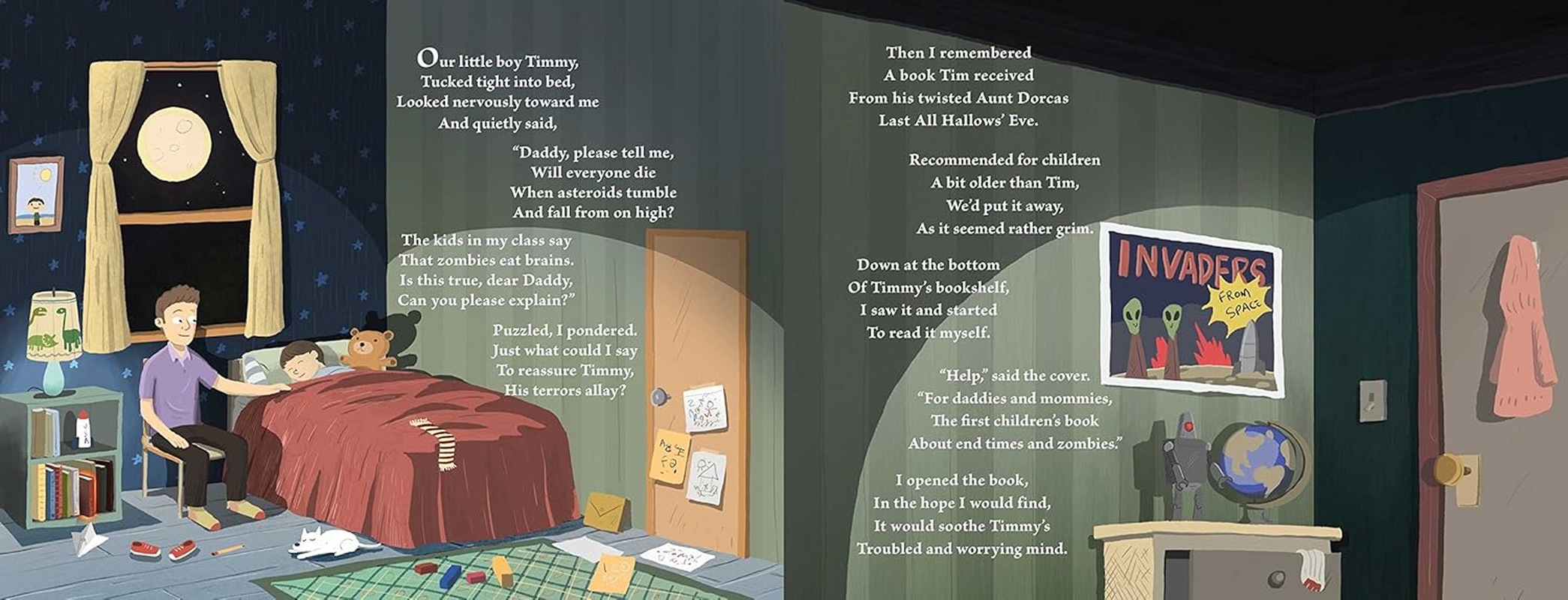 A Is for Asteroids, Z Is for Zombies: a Bedtime Book about the Coming Apocalypse image number 1