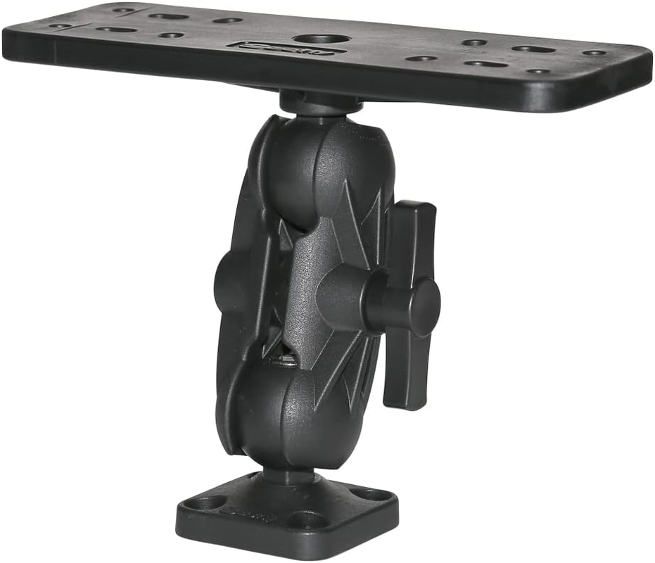 Scotty 0163 Ball-Mount Fish Finder and Universal Mounting Plate, Black, Large image number 1