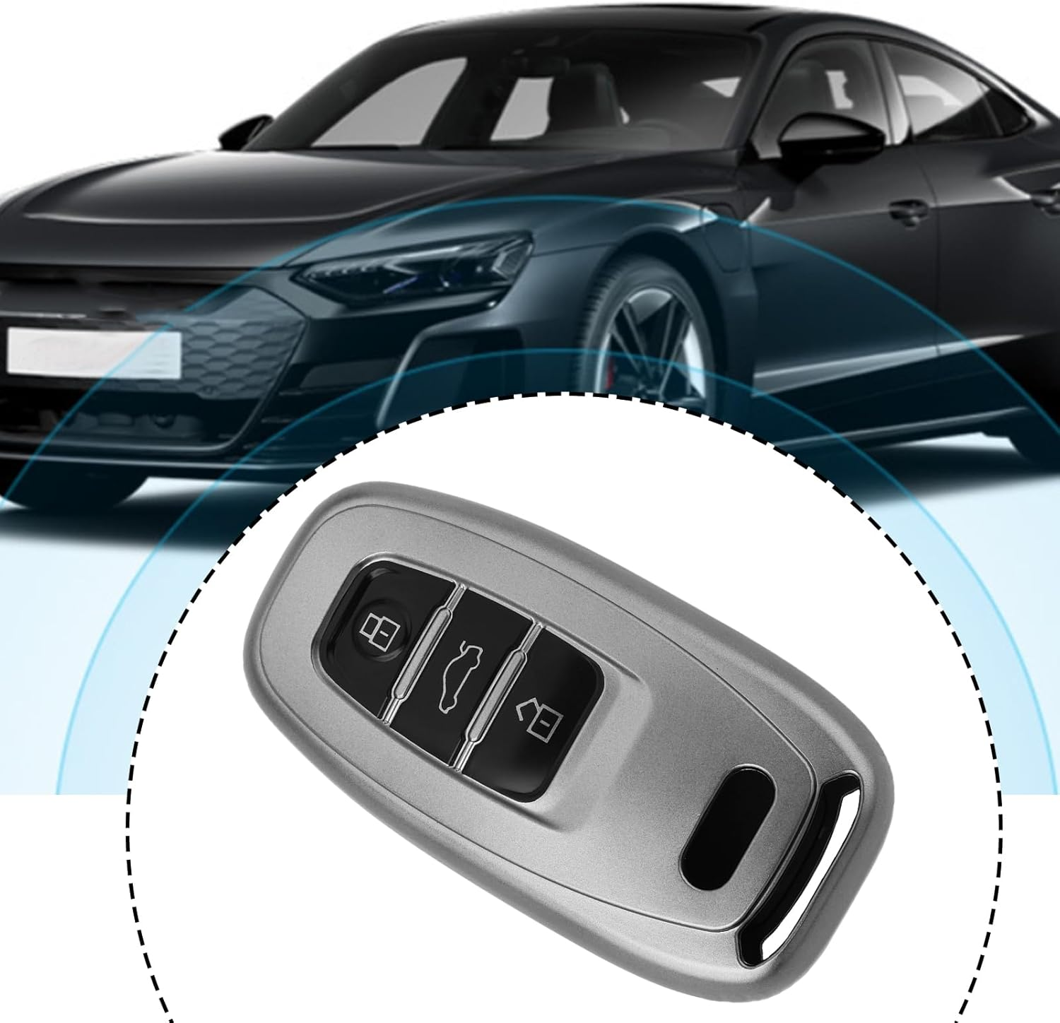 SING F LTD Key Fob Cover Case Protector Compatible with Audi A1 A3 A4 A5 A6 A7 A8 Q3 Q5 Q7 S4 S5 S LINE image number 4