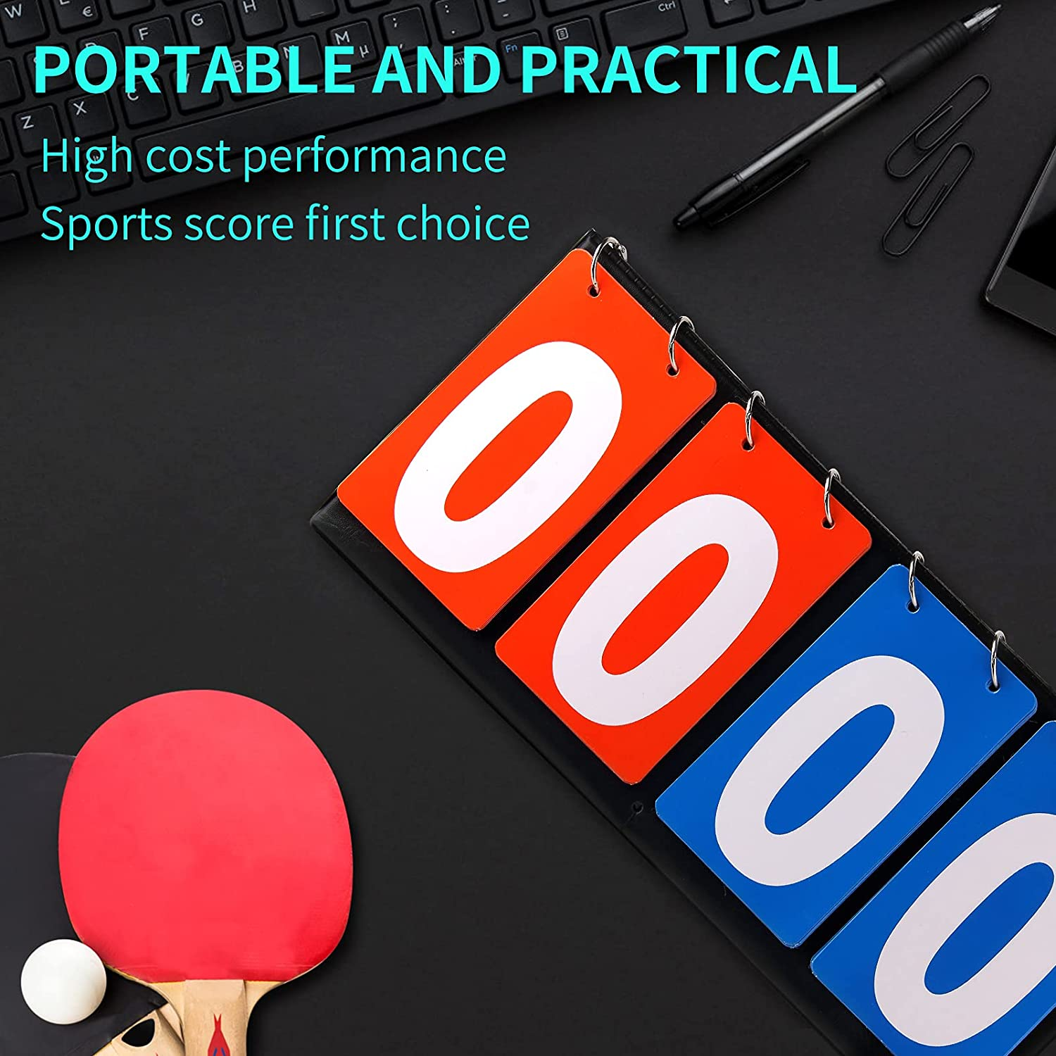 HRLORKC Scoreboard Score Keeper Score Flipper for Basketball Tennis Sports image number 5