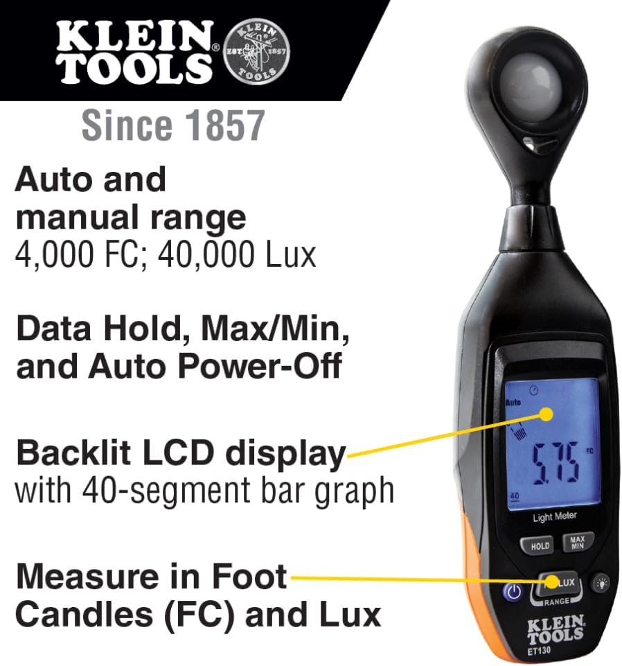 Klein Tools ET130 Digital Light Meter