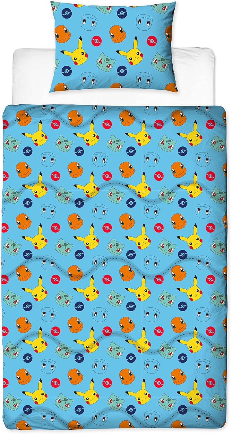 Rest Easy Single Coverless Duvet Bedding | Care Free Reversible Coverless Quilt & Pillowcase | Washable Duvet | Perfect for Travelling & Sleepovers, 10.5 Tog image number 1