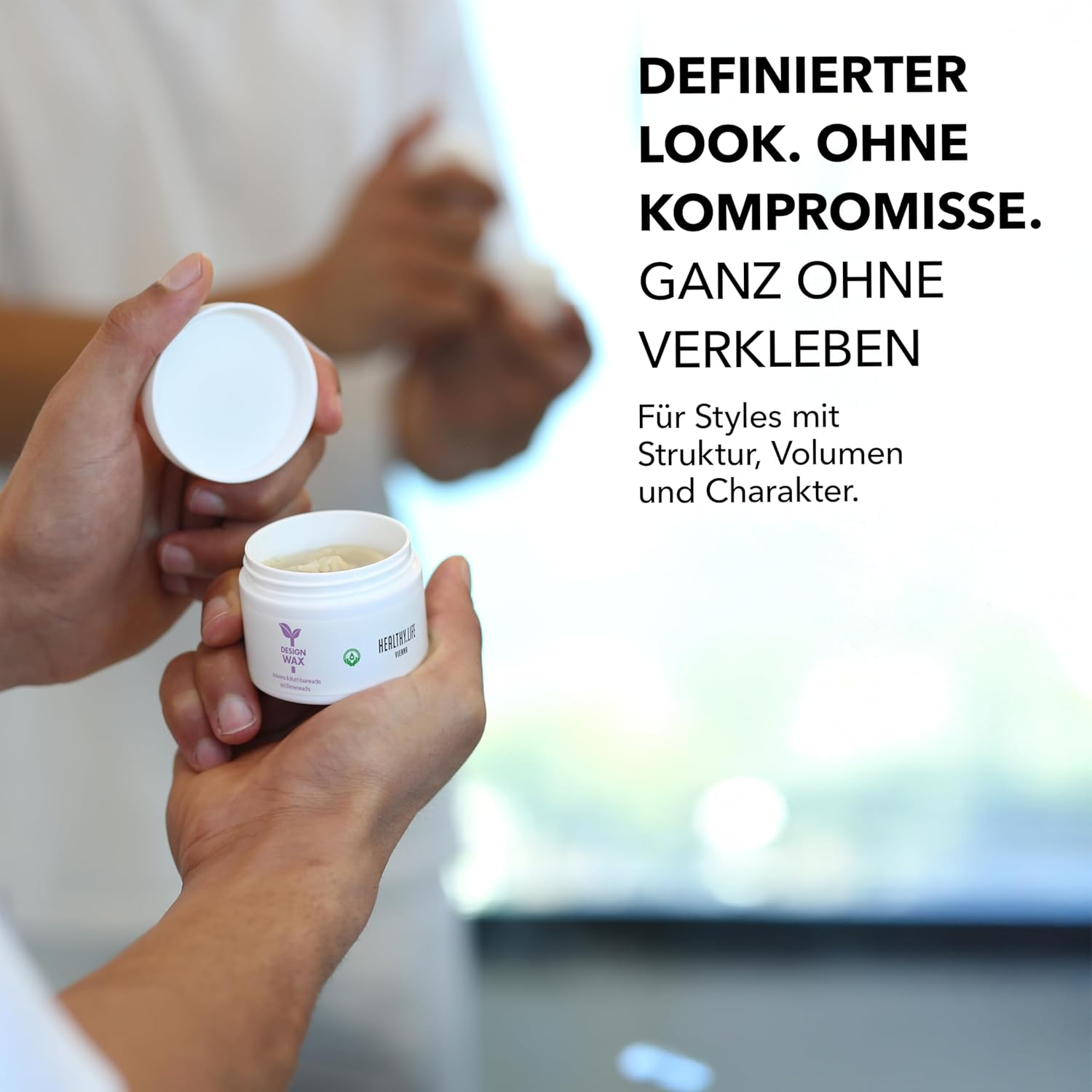 HEALTHY.LIFE VIENNA Mat Modeler Hair Wax for Men/Women - Strong Styling Matte Hair Wax, Hair Shaping, Natural Wax for Beautiful Hair, 50 Ml image number 2