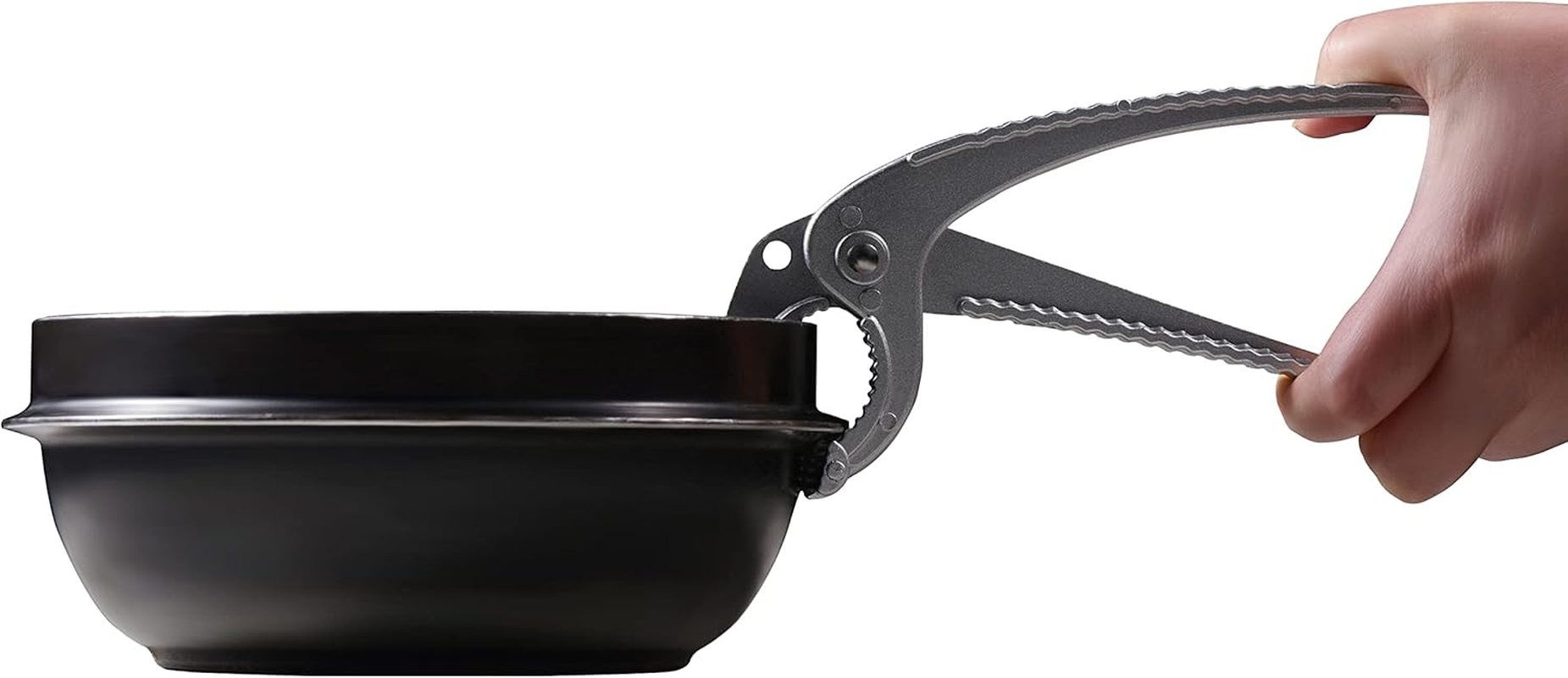 Sejong Cook Aluminum Tongs. Holder for Korean Stone Ceramic Bibimbap Bowl, Dolsot, Ddukbaegi, Sizzling. Hot Pot Holder Size 6.6 Inch, Korean Hot Food. image number 2