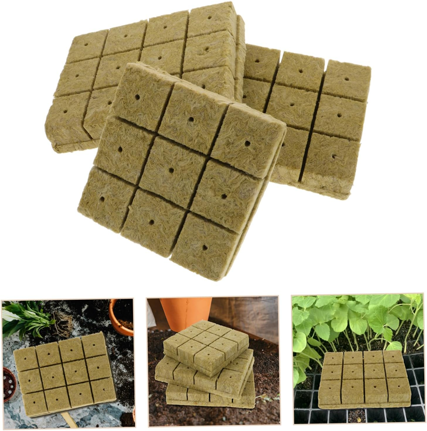 Board Nutrition Block for Hydroponics Growing System Small Cultivation Nursery Block High Water Retention for Herb Growing Kit Indoor and Garden Supplies