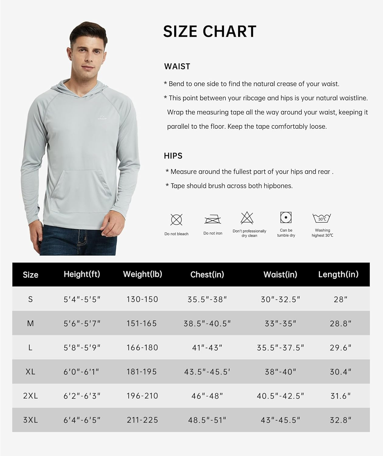 WILLIT Men'S UPF 50+ Sun Protection Hoodie Shirt Long Sleeve Rash Guard Fishing SPF Outdoor UV Shirt Lightweight Pocket image number 5