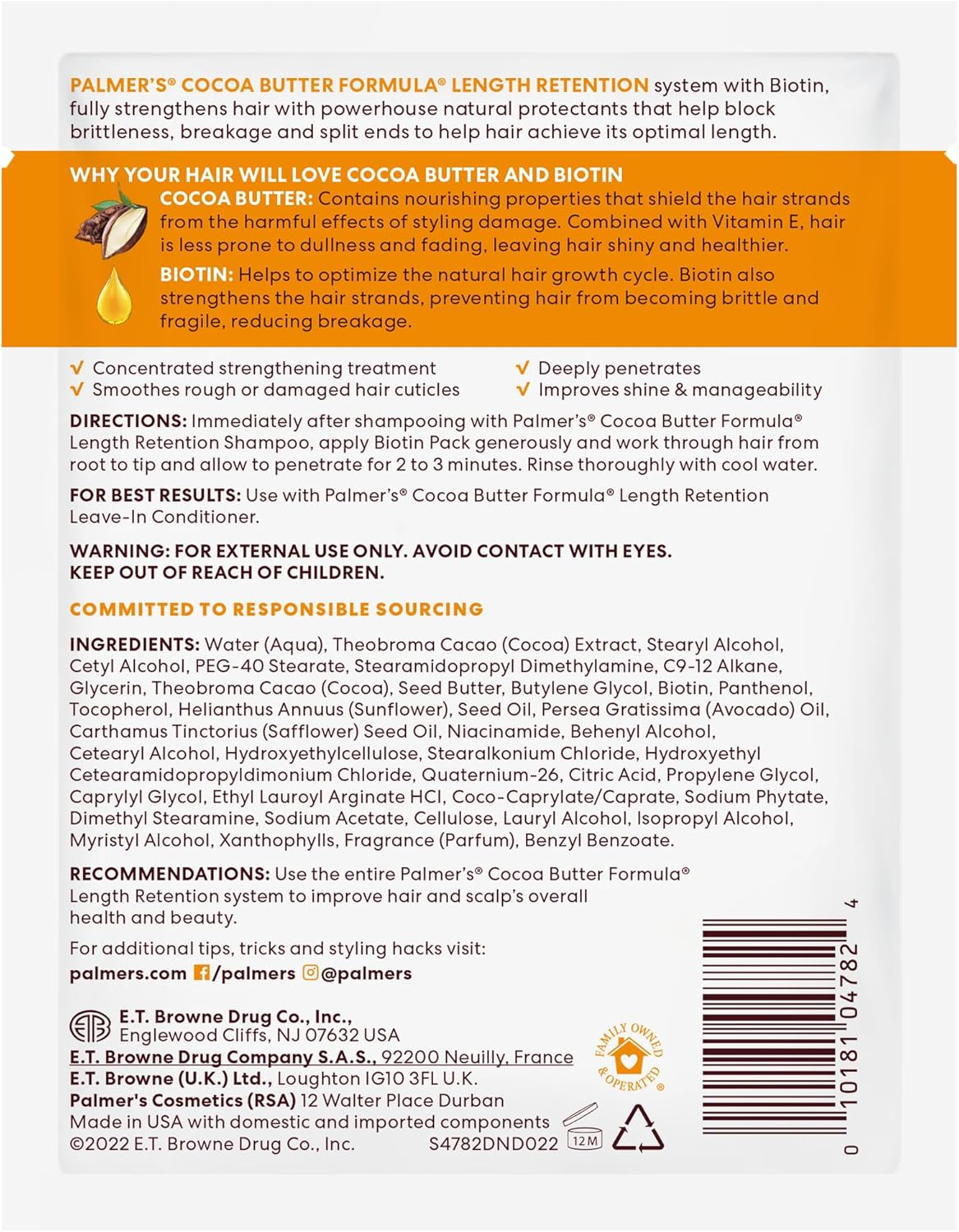 Palmer'S Cocoa Butter Length Retention Treatment Pack (Pack of 3) image number 4