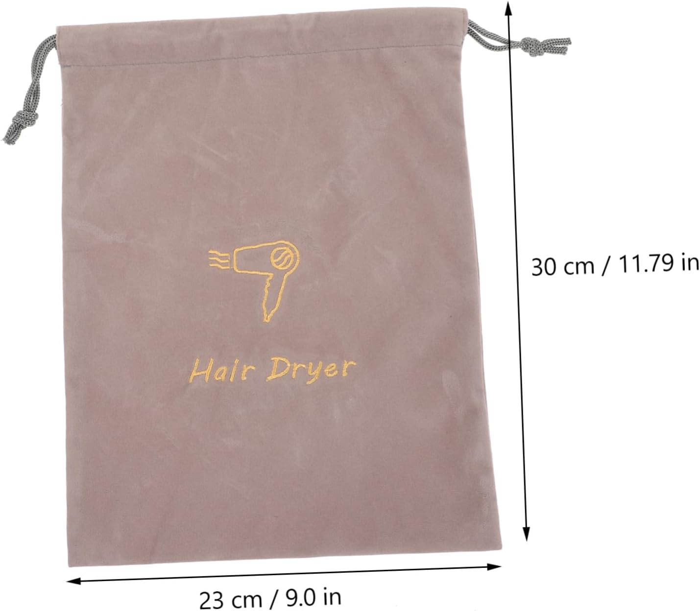 FRCOLOR 3Pcs Drawstring Storage Bag Travel Pouches Hair Dryer Travel Case Fabric Bag image number 2