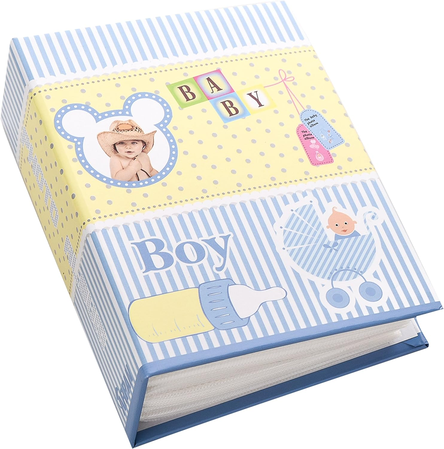 Arpan Small 6X4 Baby Boy Blue Photo Album Slip in Case Storage Album for 100 Photos - Ideal Gift image number 2