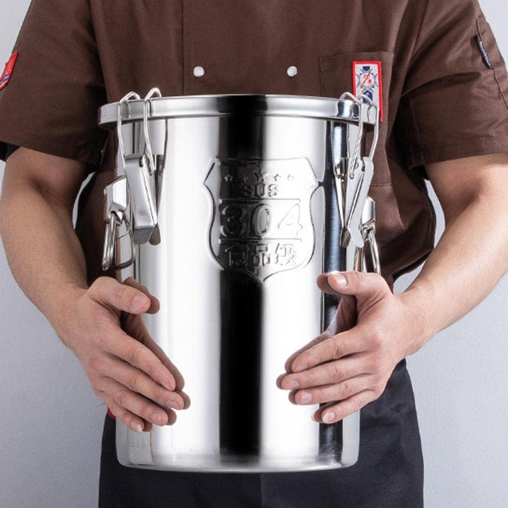 Fenteer for the Kitchen Stainless Steel - Great for Kitchen Counter, Food Storage Container, And, Silver, 9L image number 6