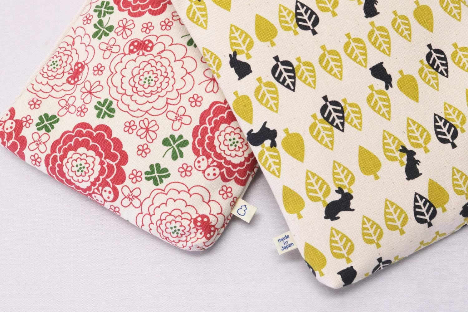 Kyoyu Techtec Canvas Goshuin Book L-Shaped Pouch, Rabbit image number 3