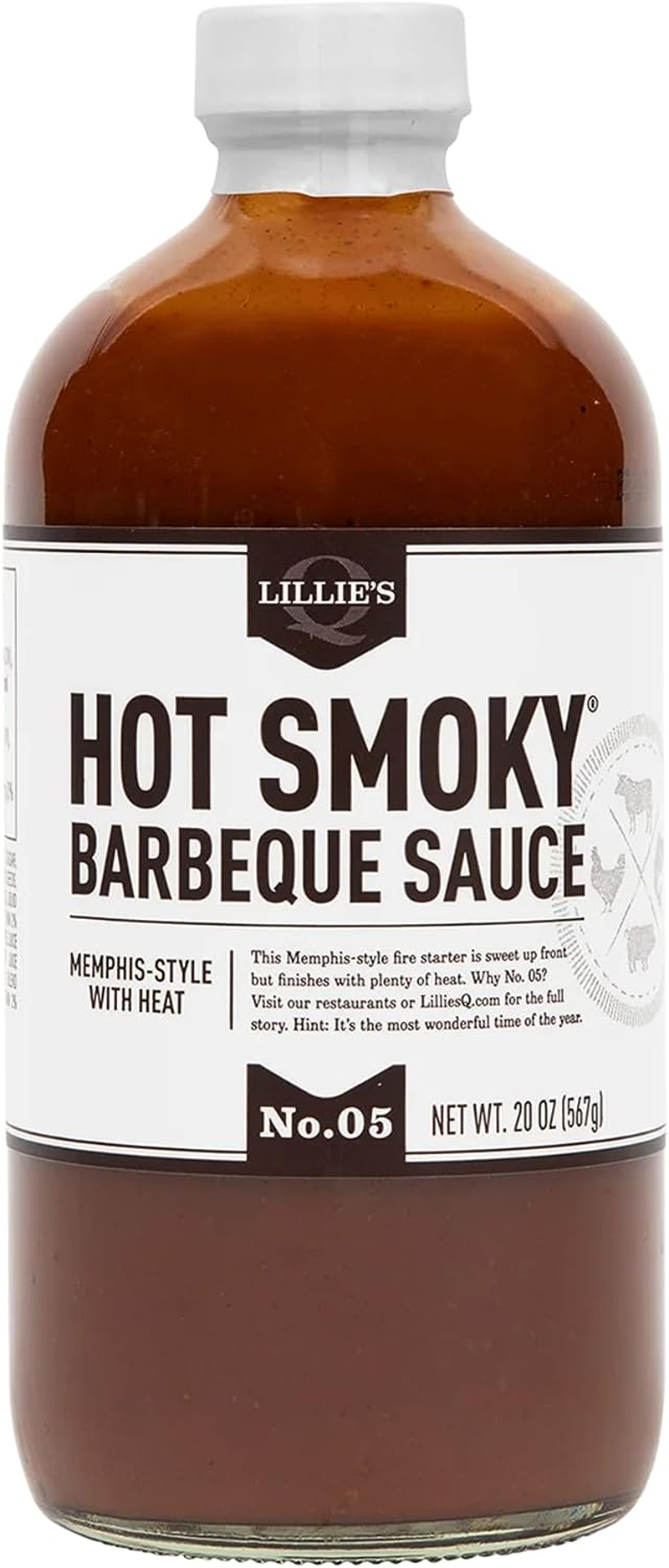 Lillie'S Q Hot Smoky BBQ Sauce, 595 G image number 6