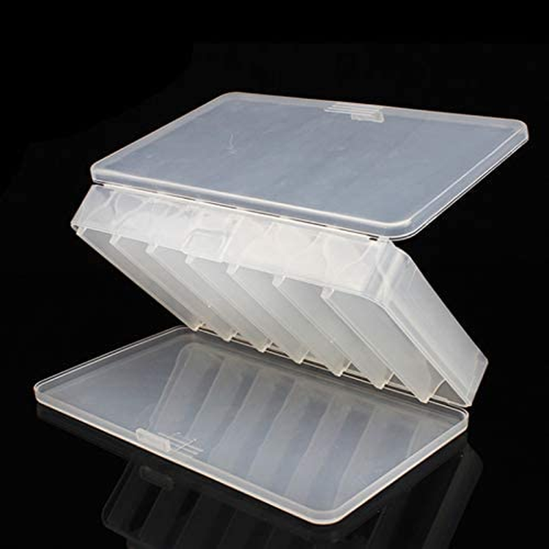 Origlam Fishing Lure Box Tackle Storage Trays, Double Side 14 Compartments, Waterproof Accessory Box for Bait Hooks, Organizer Case Container image number 1