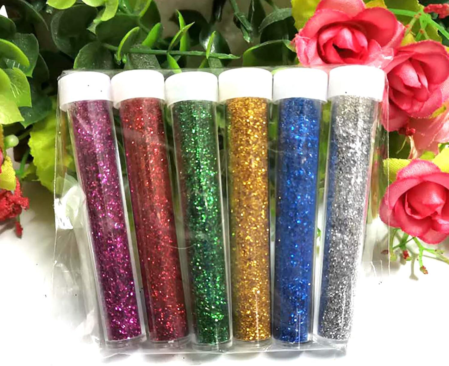 12 Bottles Nail Art Makeup Decoration Glitter Dust Powders Mica Pigments Powder Shimmer image number 2