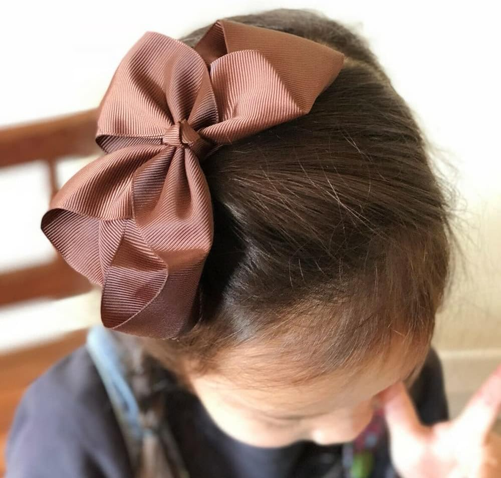 6" Hair Bow Clip Jojo Style Girls Teens Kids Toddler Large School Party AU Lake Blue - Green image number 3