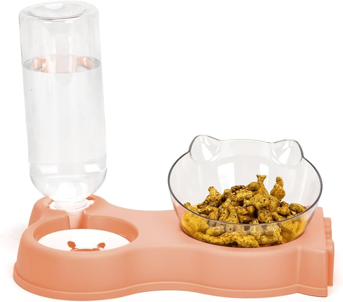 Patapalooza 2 in 1 Cat Food and Water Kits, Compact Design, Easy to Clean, Durable Materials, Ideal for Food and Hydration