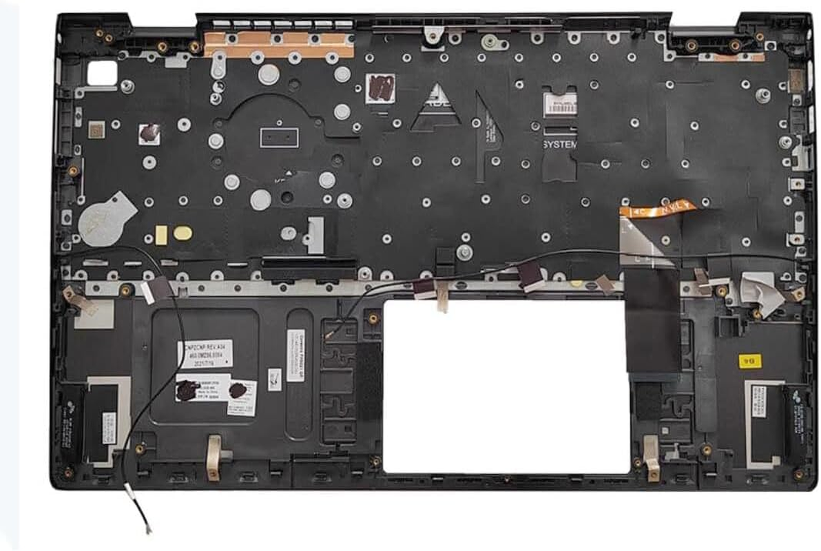 Wzqrps New Replacement for Dell Inspiron 15Pro 5510 5515 Laptop Upper Case Palmrest Backlit Keyboard Assembly Part 06P0TG 6P0TG Gray image number 2