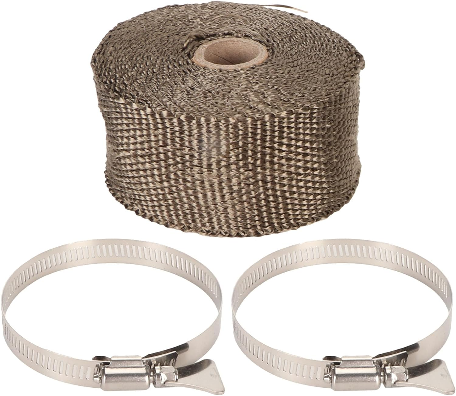 Versatile Fireproof Pipe Insulation Wrap for Furnace, Stove and Motorcycle Exhaust Pipes, Combustion Protection and Protective with 2 Safe Clips, Insulation Wrap Tape Pipe image number 4