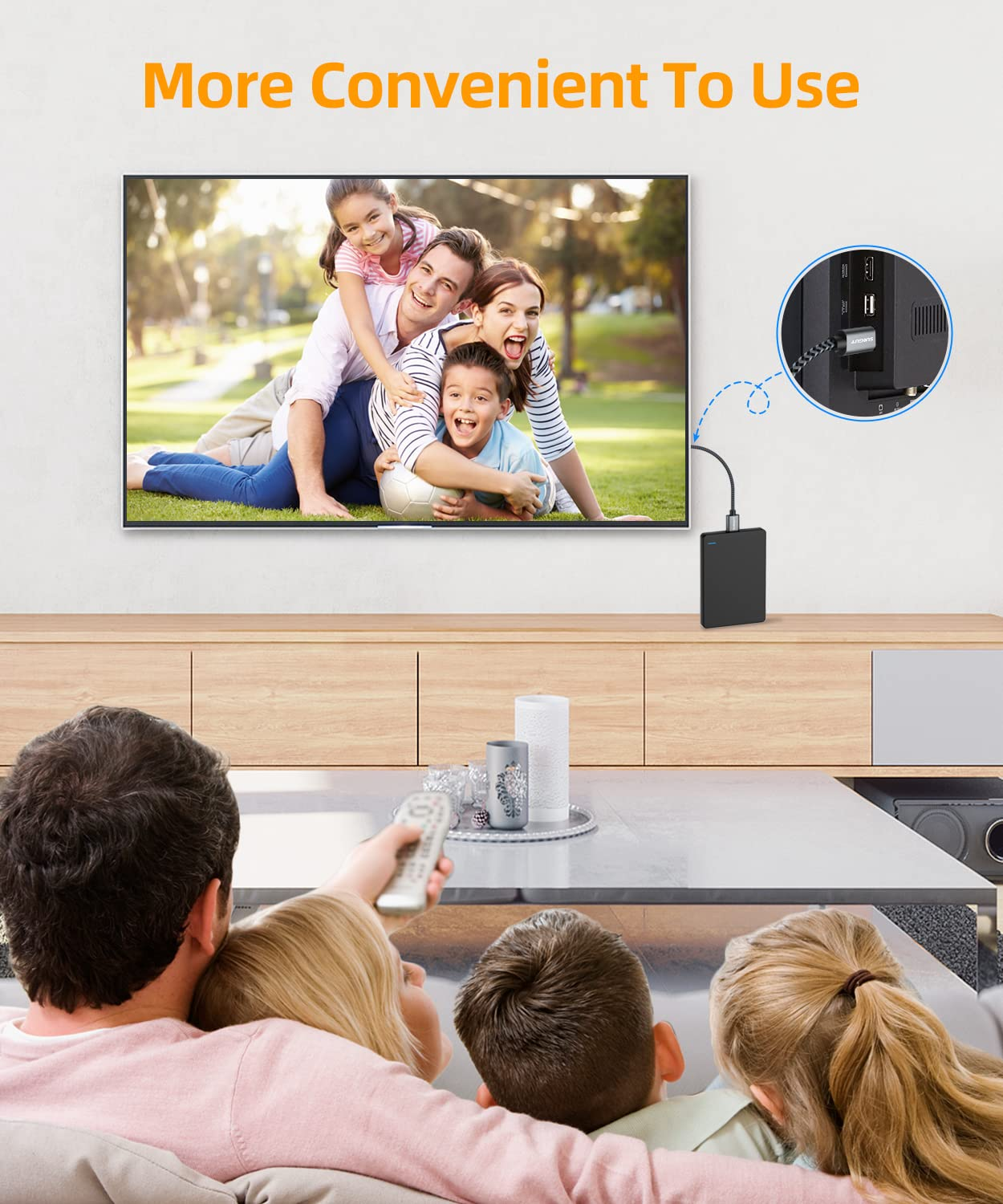 SUNGUY 10Gbps Micro B to USB C Hard Drive Cable 1.5M, USB 3.1 USB C to Micro B, High-Speed External Hard Drive USB C Cable for Iphone 16 15 Pro Max, Macbook Pro/Air, WD Toshiba Westgate Seagate