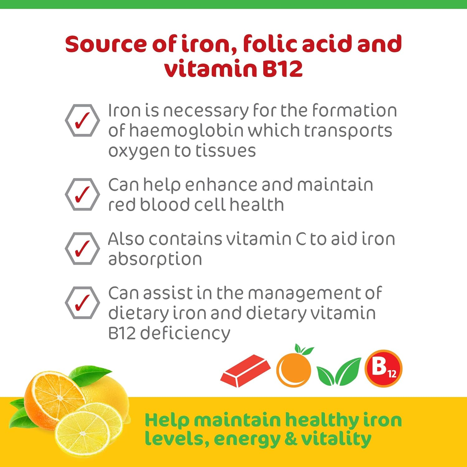 Ferro-Sachets Iron Supplement - Liposomal Iron Granules with Added Vitamin C, Folic Acid and Vitamin B12. Energy and Vitality. Adults. Kids. Vegan image number 2