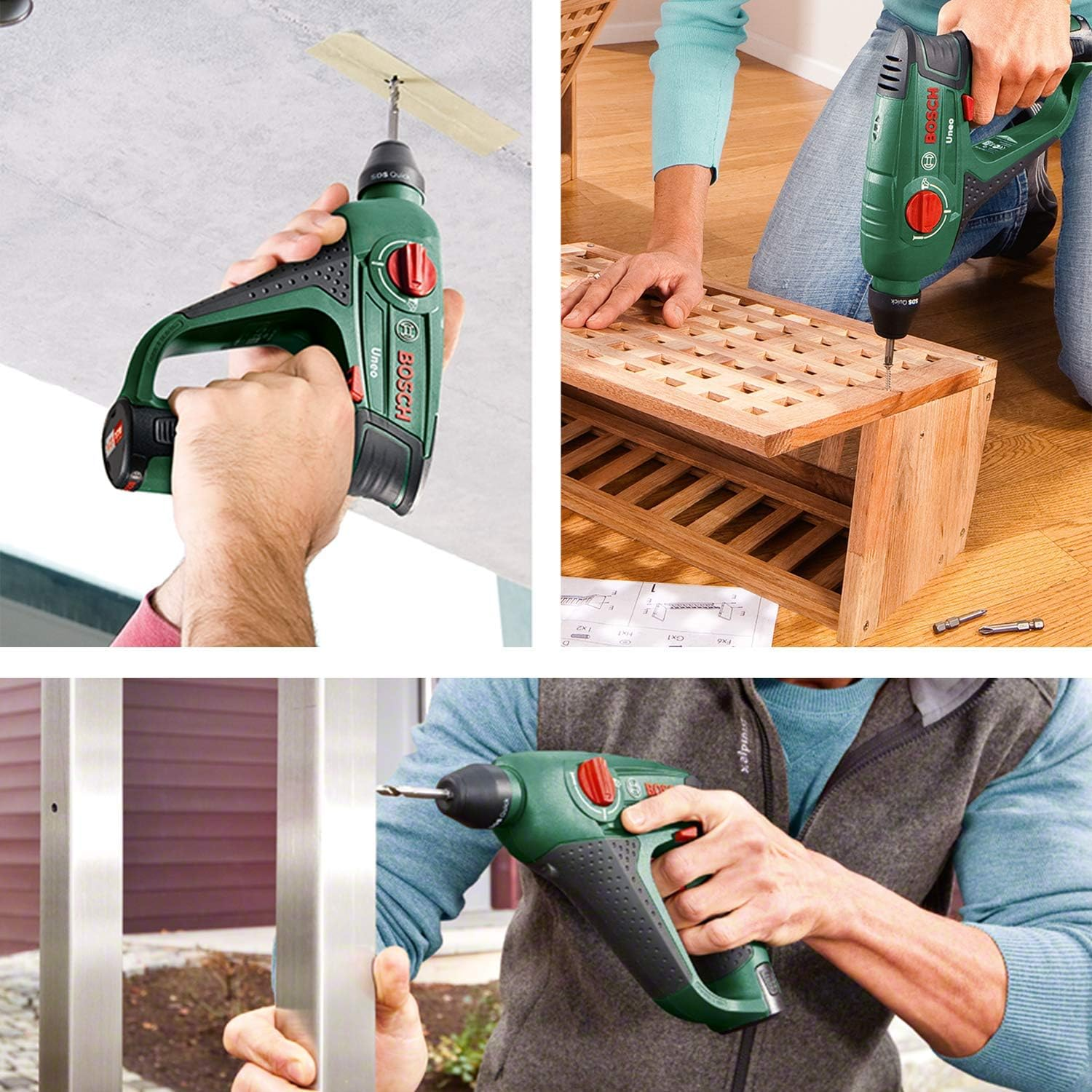Bosch Home and Garden Cordless Rotary Hammer Uneo (Without Battery, 12 Volt System, in Carton Packaging) image number 1