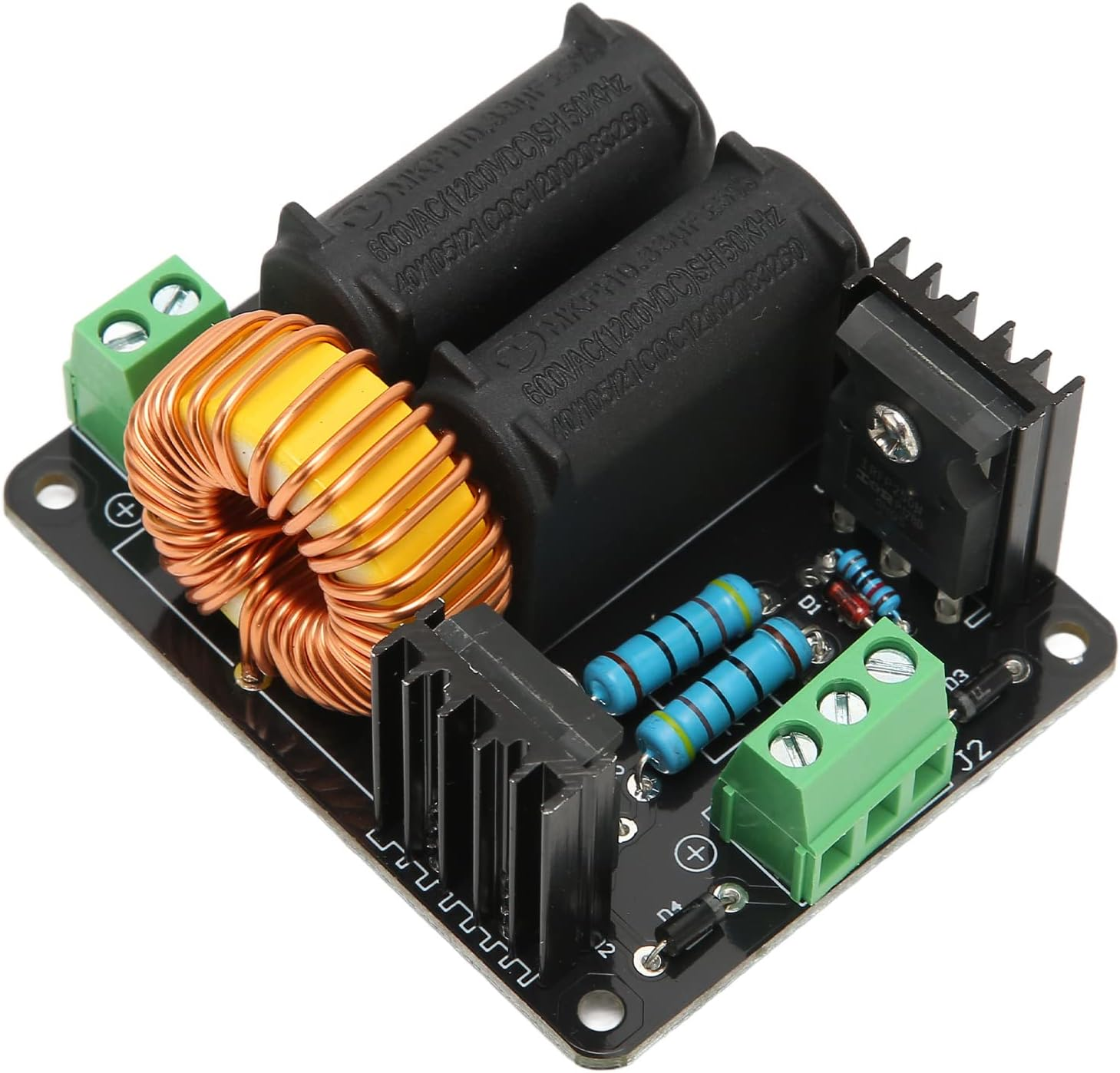 ZVS Performance Controllers Controlling Flyback High Voltage Source High Voltage Coil Feeding Source for DIY Player, Drive Module for Marx Generators with Low Heat Generation, Material: PCB, Enthusiac Settings, Quantity: 1X image number 1