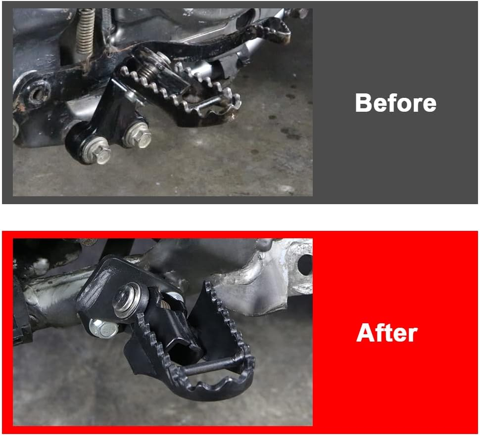 Xitomer Fit for 2025 DR650 Footpeg Lowering Mounts 2''(50Mm) Fit for DR650 1996-2024 Foot Peg and Control Lowering Kit (Matte Black) image number 5